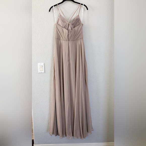 AW Melody Bridesmaid Prom Formal Special Occasion Wedding Guest Dress, 8, Taupe - Picture 6 of 8